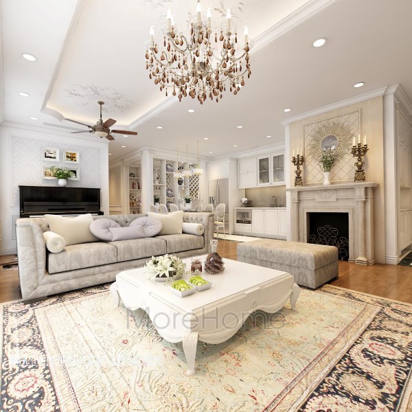 Gợi ý cách phối màu nội thất sofa phòng khách đẹp