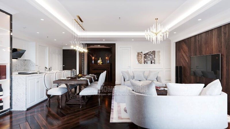 Thiết kế nội thất chung cư đầy ấn tượng