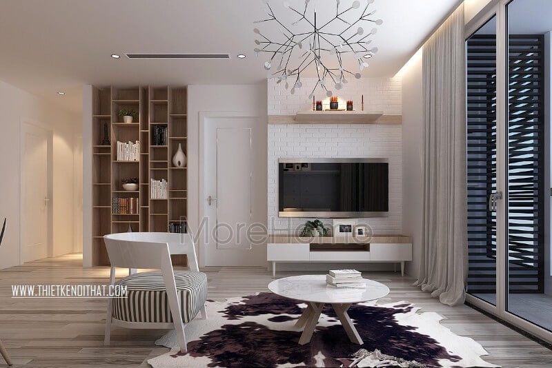 Mẫu kệ ti vi hiện đại được lựa chọn nhiều cho không gian nhà nhà phố
