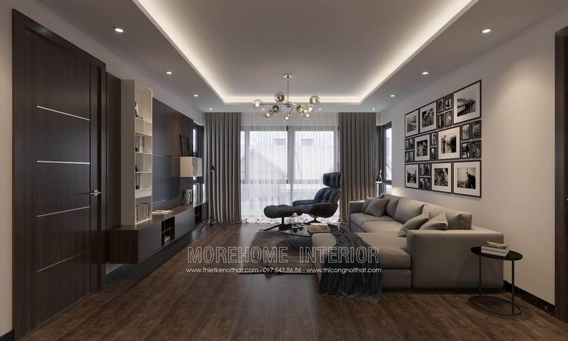 Cửa gỗ Laminate cao cấp có nẹp Inox trang trí MH11